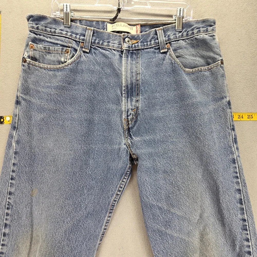 Vintage Levis 505 Jeans‎ Mens 36x32 Blue Medium Wash Regular Straight Zip Fly